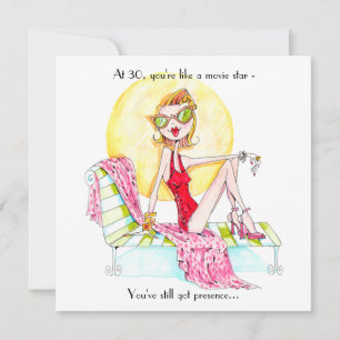 Convite de aniversário do Movie Star