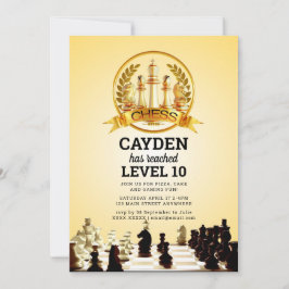 Convite de Aniversário do Nível Superior do Jogo d