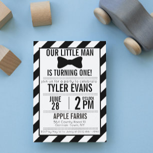 Convite de Aniversário do Nosso Pequeno Homem Bowt