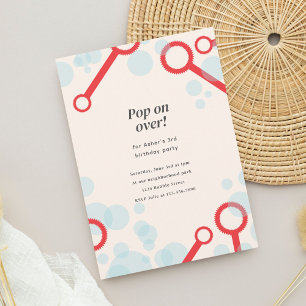 Convite de Aniversário do Partido Bubble