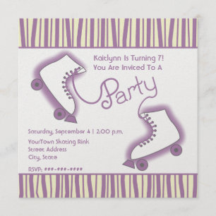 Convite de Aniversário do Partido do Skate Roller