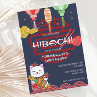 Convite de Aniversário do Partido Jante Japonês Hi