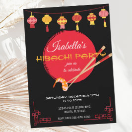 Convite de Aniversário do Partido Jante Japonês Hi