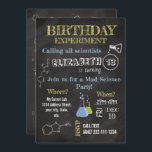 Convite de Aniversário do Partido Mad Science<br><div class="desc">Você está pronto para lançar uma incrível Festa de aniversário da Mad Science? Não olhe mais, porque temos o convite perfeito para você. Nosso Convite de festas de Ciências de Aniversário certamente impressionará seu pequeno e todos os seus amigos. É fácil personalizar com os detalhes da sua festa. Comece a...</div>