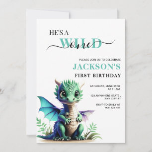 Convite de Aniversário do Pequeno Dragão, 1º anive