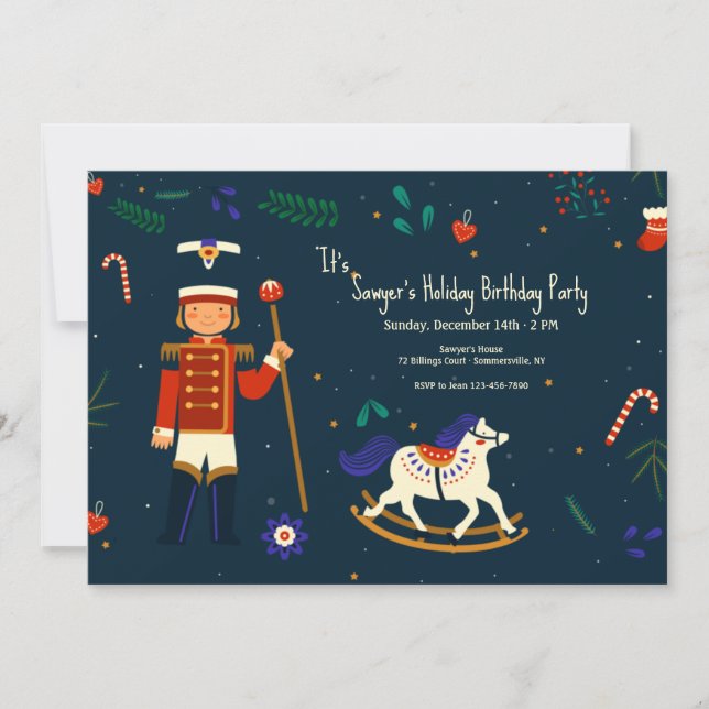 Convite de Aniversário do Pequeno Soldado (Frente)