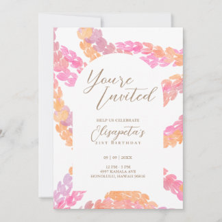 Convite de aniversário do Pikake