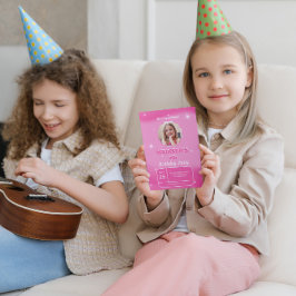 Convite de Aniversário do Pink Fotográfico Persona