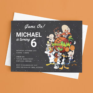 Convite de Aniversário do Quadro do SPACE JAM™