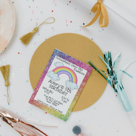 Convite de aniversário do Rainbow