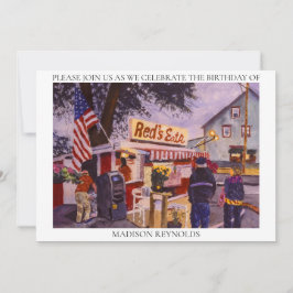 Convite de Aniversário do Red Come Lobster Shack