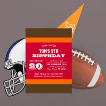 Convite de Aniversário do Red Pewter Orange Team