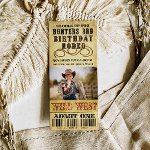 Convite de aniversário do Rodeo