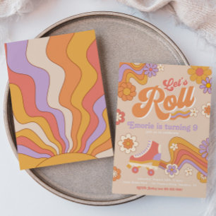 Convite de aniversário do Roller Skate   SKATE