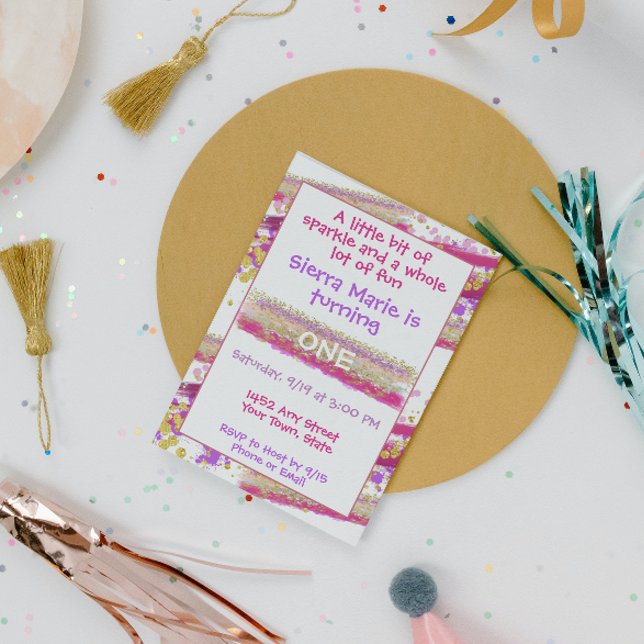 Convite de aniversário do Sparkles (Criador carregado)