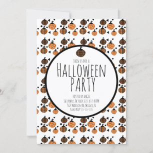 Convite de Aniversário do Tema Abóboras de Hallowe