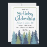 Convite de Aniversário do Tema Natural das Árvores<br><div class="desc">Convite de Aniversário do Tema Natural das Árvores Rústicas</div>