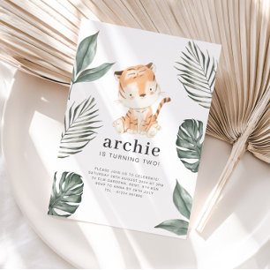 Convite de Aniversário do Tigre