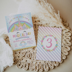 Convite de Aniversário do Unicórn, Convite do Part