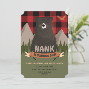 Convite de aniversário do Urso, convite para xadre