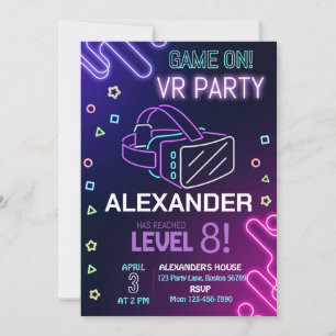 Convite de Aniversário do VR Convite de Realidade 