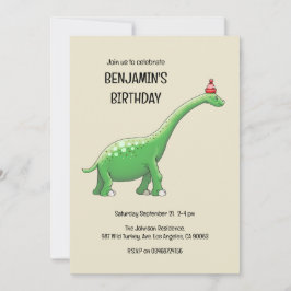 Convite de Aniversário do Walter o Dinossauro