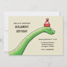 Convite de Aniversário do Walter o Dinossauro