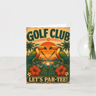 Convite de Aniversário Dobra Clube de Golfe Toucan