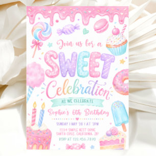 Convite de Aniversário Doce, Convite de Aniversári
