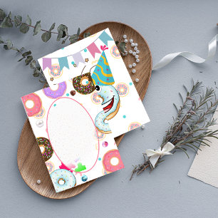 Convite de Aniversário Donut Fofinho Não Cresça