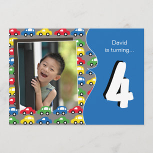 Convite de aniversário dos meninos dos CARROS &