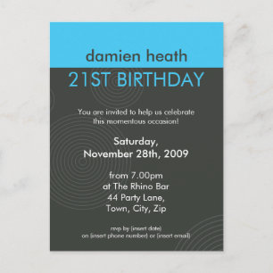 CONVITE DE ANIVERSÁRIO: Dynamic Centric P7