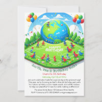 Convite de Aniversário Ecológico