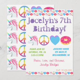 Convite de aniversário Emoji personalizável