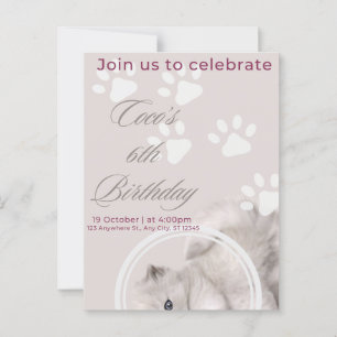 Convite de Aniversário Encantador   Personalizável