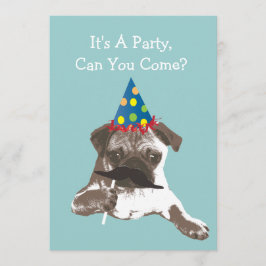 Convite de aniversário Engraçado de Cachorro