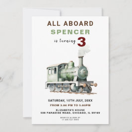 Convite de Aniversário Específico Para Via Ferrovi
