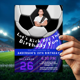 Convite de Aniversário Esportivo com Foto para Men