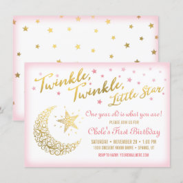 Convite de Aniversário Estrelinha Brilhante