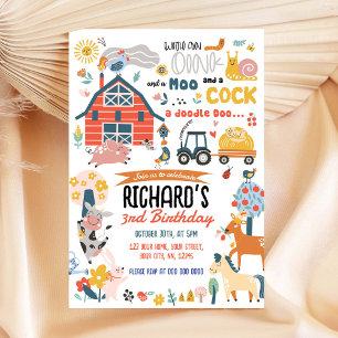 Convite de aniversário fazenda