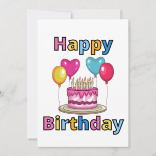 Convite de Aniversário Feliz