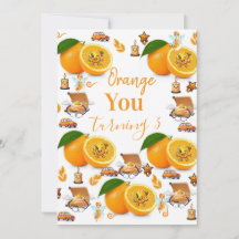 Convite de Aniversário Feliz Bolo de Frutas de Lar