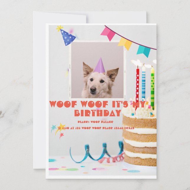 CONVITE DE ANIVERSÁRIO FELIZ E COORDENADO PERSONAL (Frente)