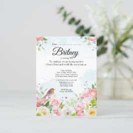 Convite de Aniversário Feminino Personalizável – E