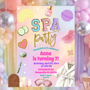 Convite de Aniversário Festa na Varsity Spa
