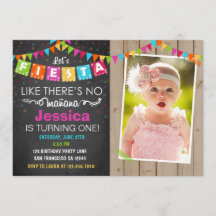 Convite de aniversário Fiesta Mexicano