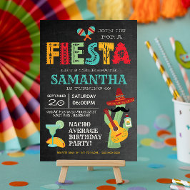 Convite de aniversário Fiesta mexicano