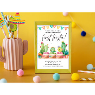 Convite de Aniversário Fiesta para Qualquer Idade