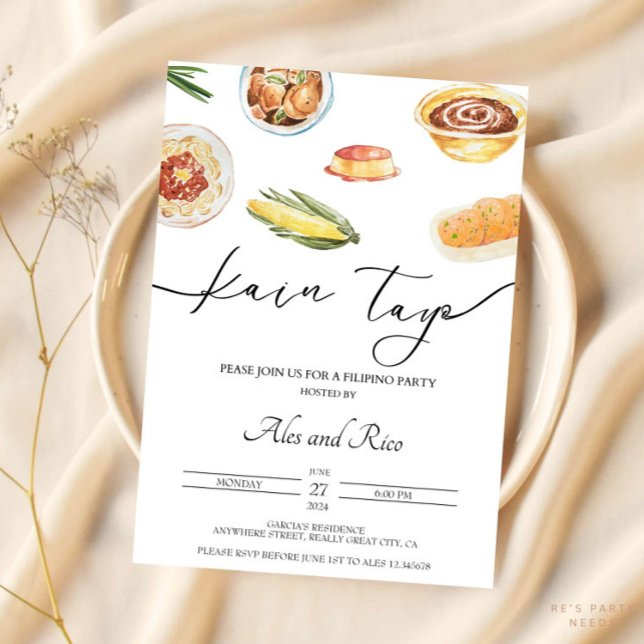 Convite de Aniversário Filipino Filipinas (Criador carregado)