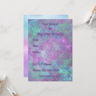 Convite de Aniversário - Fitas